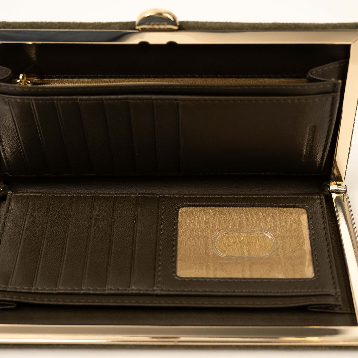 CELARA FRAME CLUTCH - OLIVINE