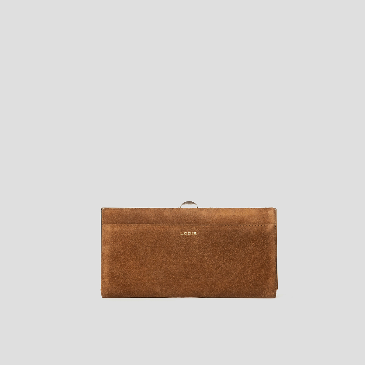 CELARA FRAME CLUTCH - TAN