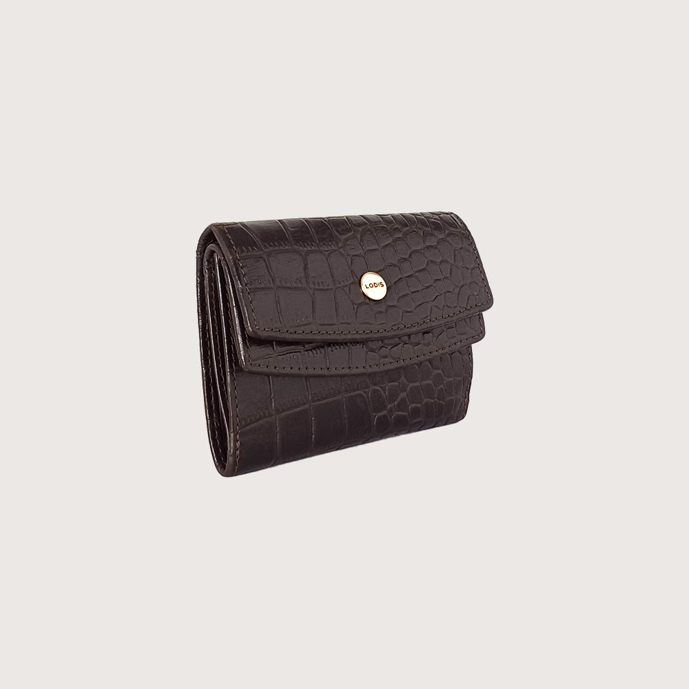 Kate Double-Flap Wallet (Croco)