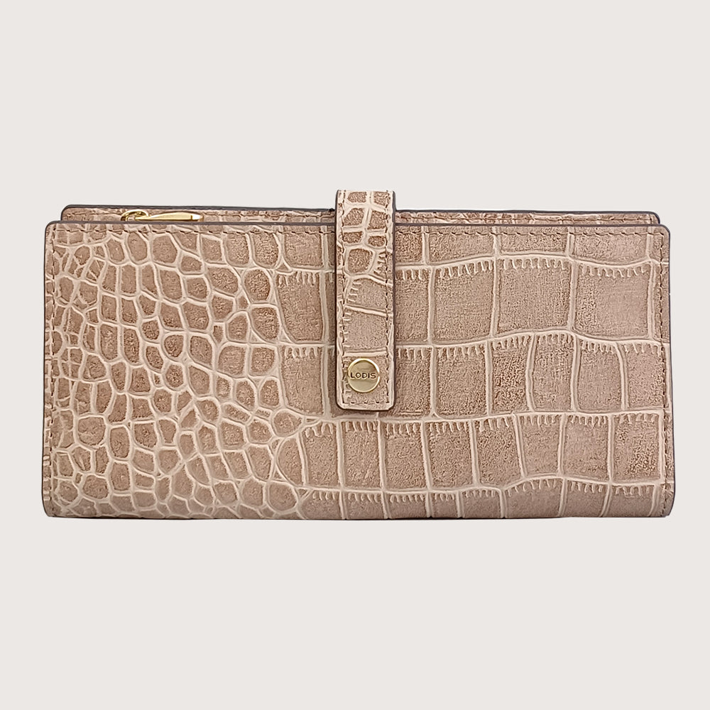 CAROLINE LARGE FLAP ID WALLET (CROCO VERSION)