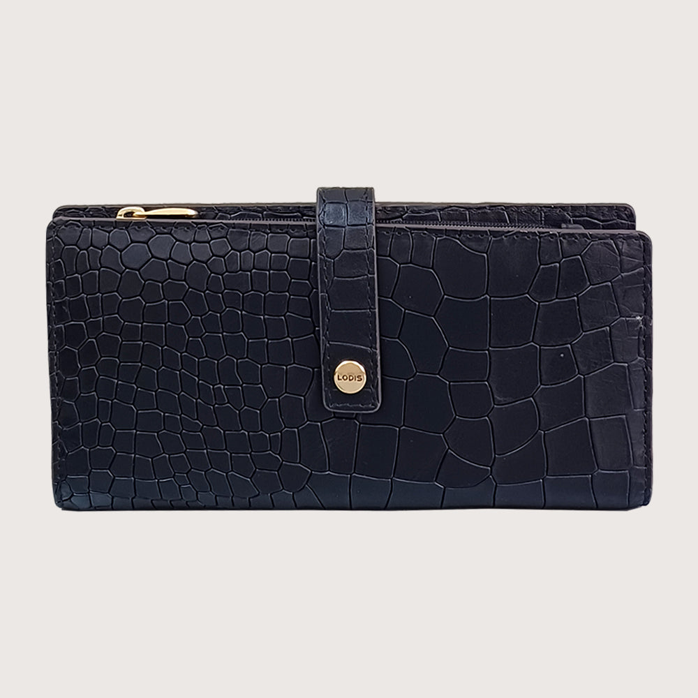 Caroline Large Flap ID Wallet (Croco)