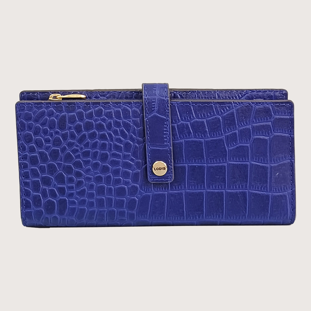 Caroline Large Flap ID Wallet (Croco)