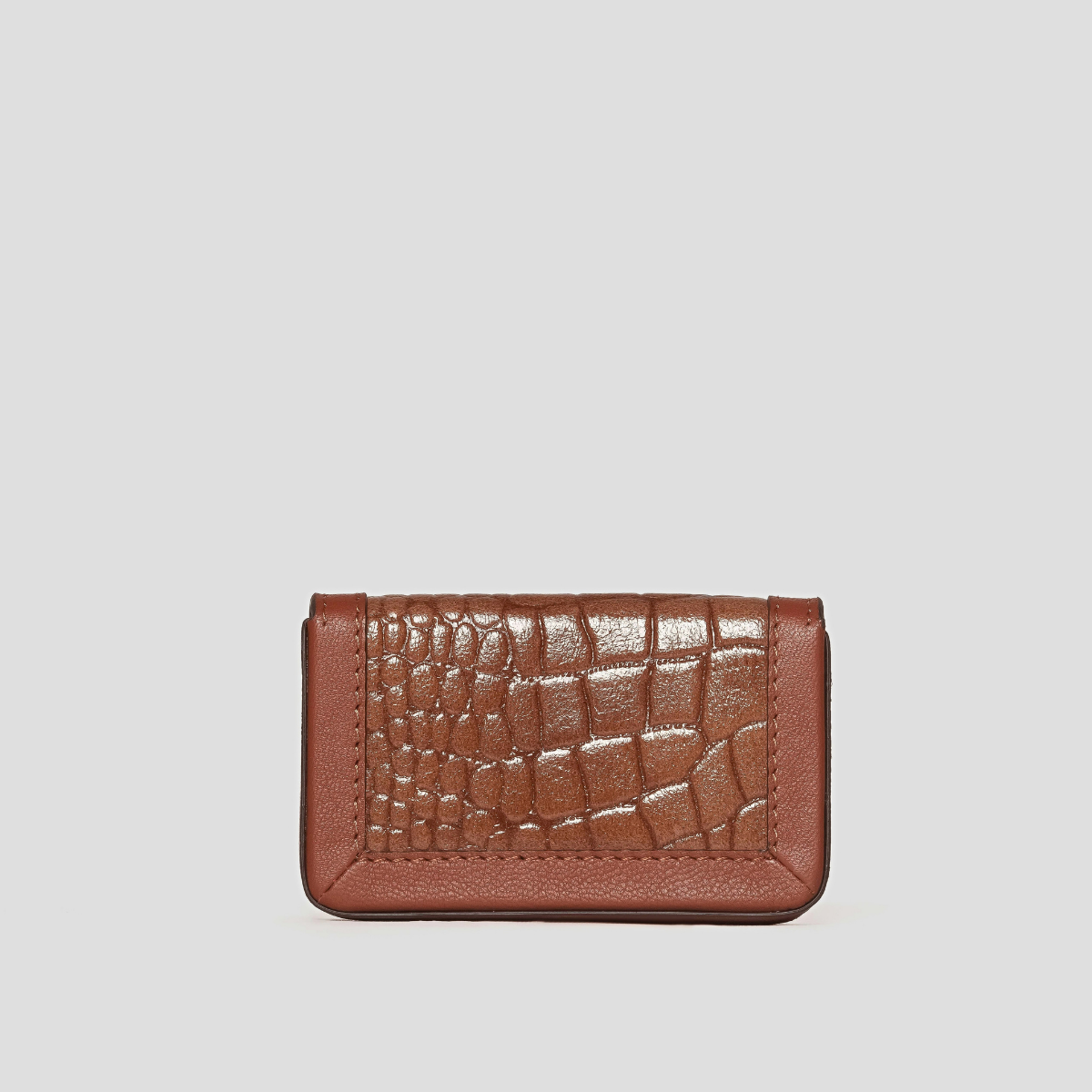 AMARA SLIM CARD WALLET - CHESTNUT
