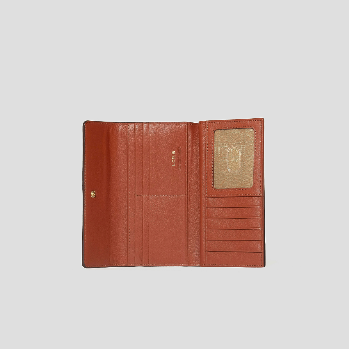 AMARA CHECKBOOK CLUTCH - CHESTNUT