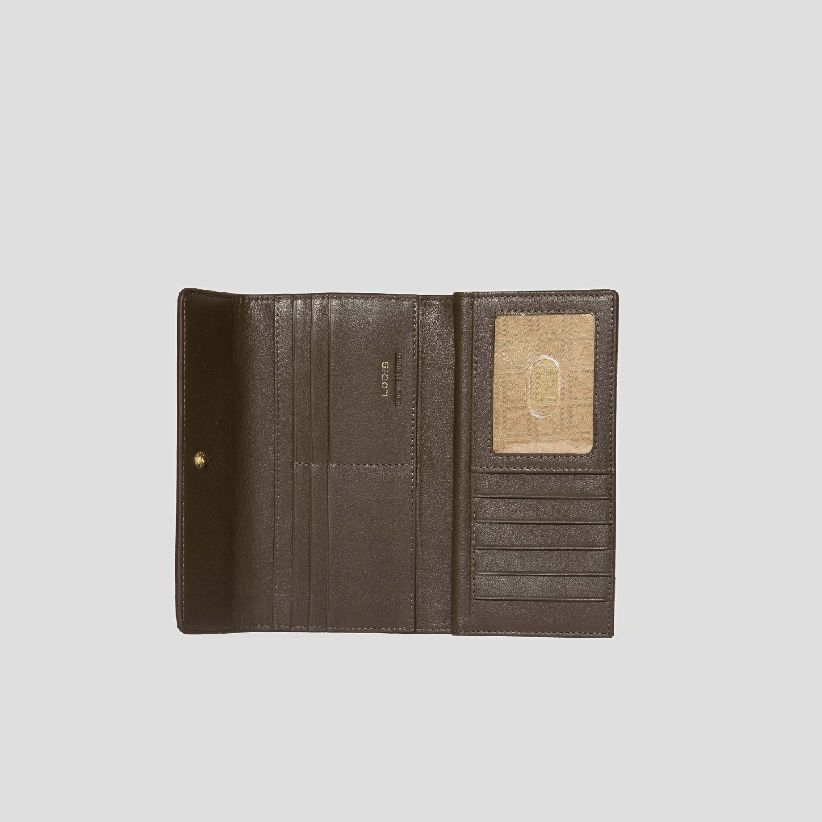 AMARA CHECKBOOK CLUTCH - OLIVINE