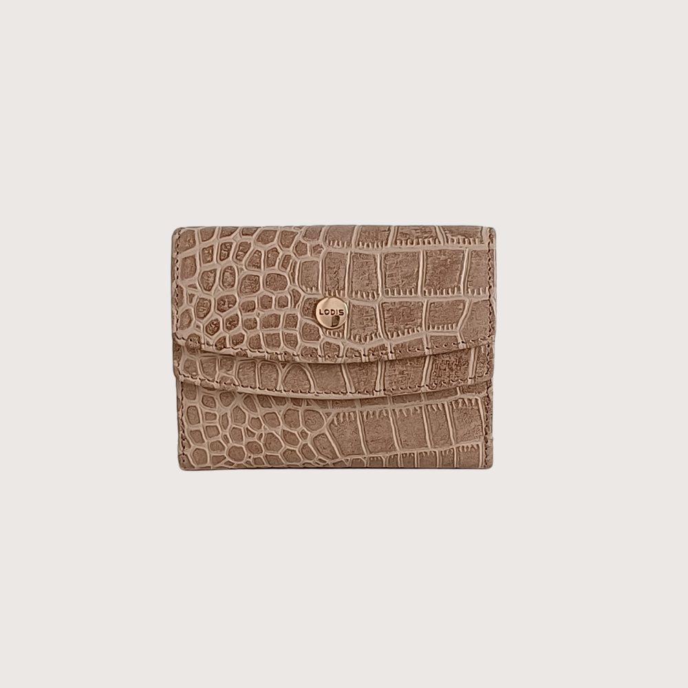 Kate Double-Flap Wallet (Croco)