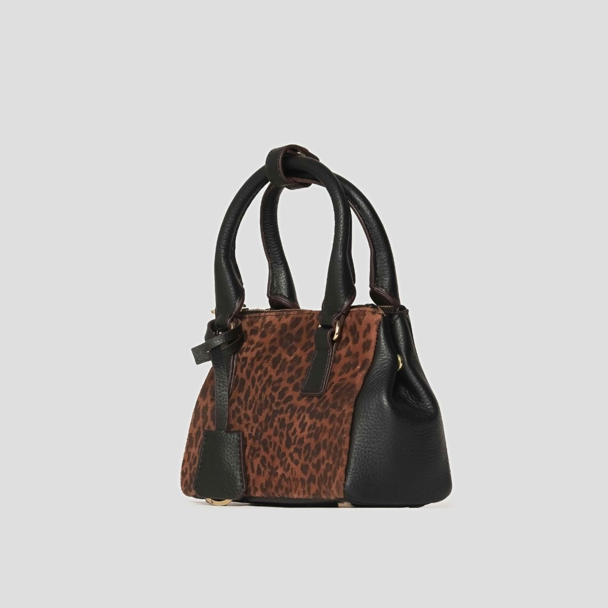 ECLIPSE TOP HANDLE TEXAS CROSSBODY - ORANGE CHEETAH PRINT GENUINE HAIR CALF LEATHER