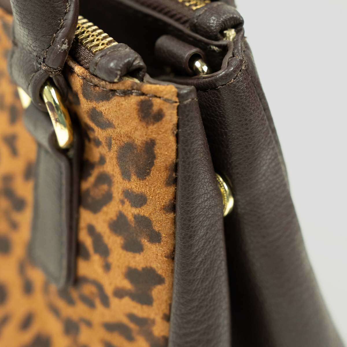ECLIPSE TOP HANDLE TEXAS CROSSBODY - ORANGE CHEETAH PRINT GENUINE HAIR CALF LEATHER