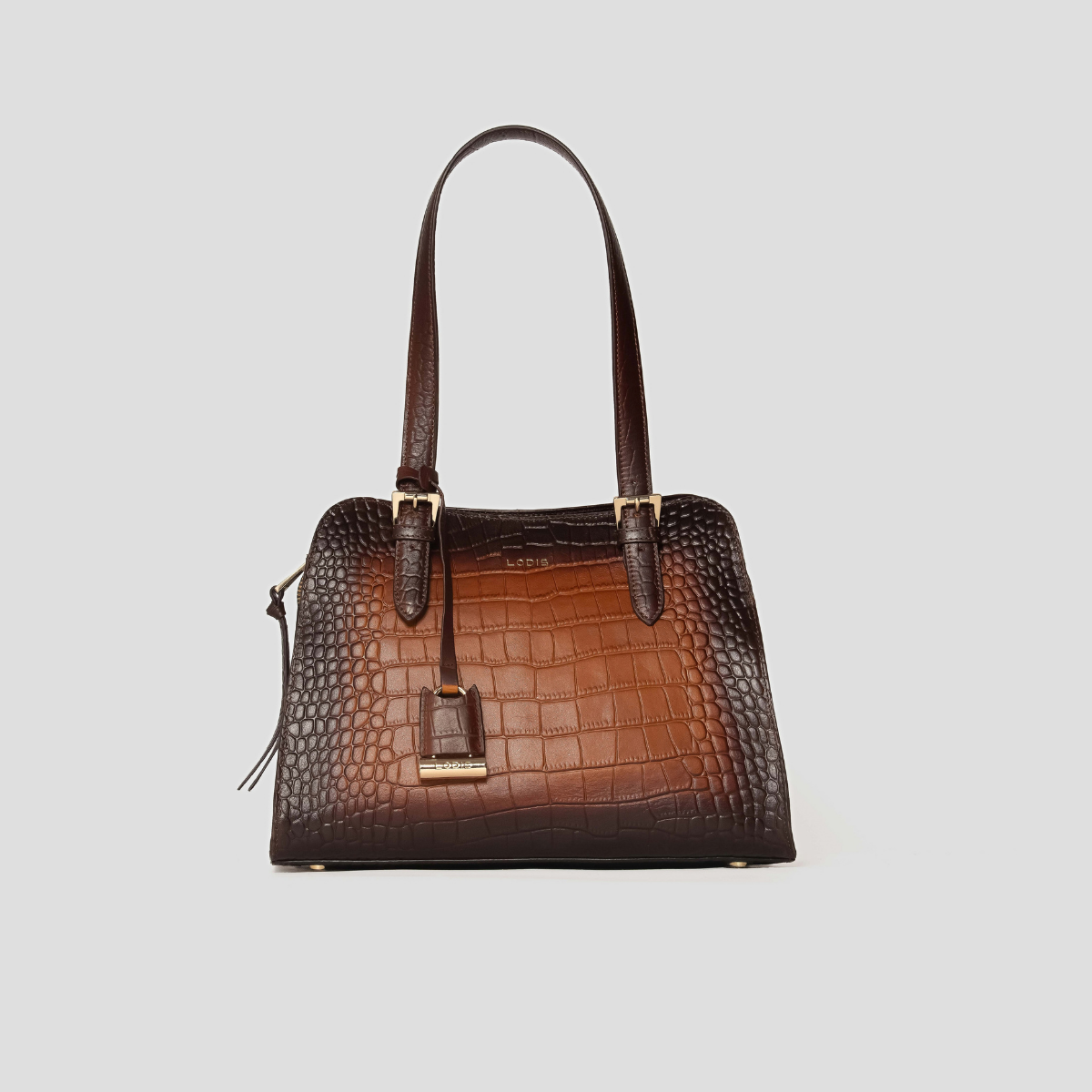 VINTAGE BURNISHED SATCHEL - CHESTNUT