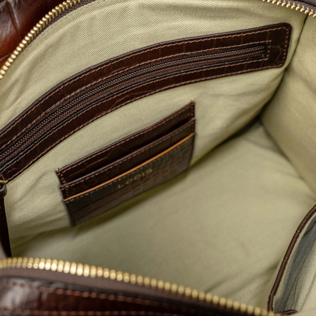 VINTAGE BURNISHED SATCHEL - CHESTNUT