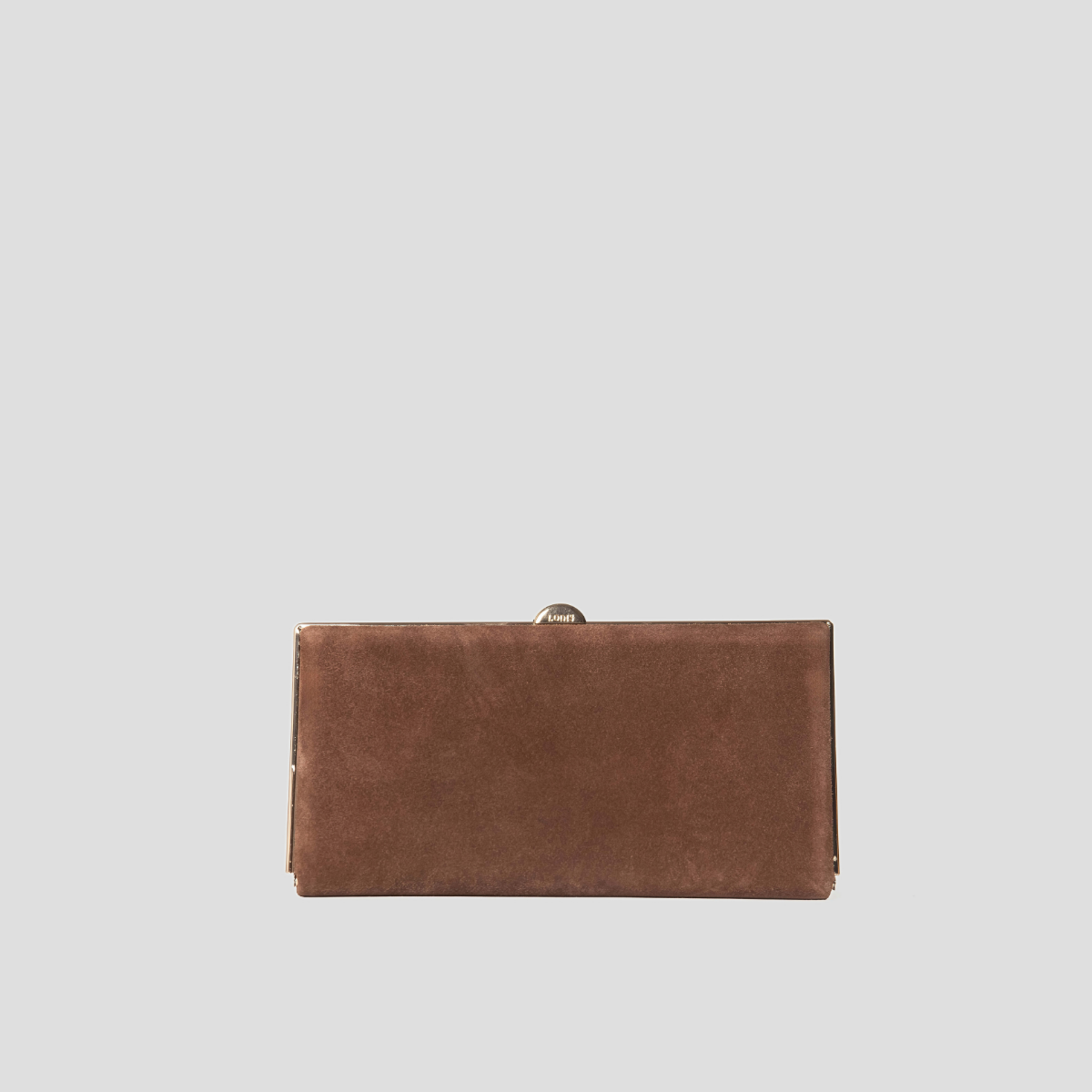 CELARA FRAME CLUTCH - BROWN