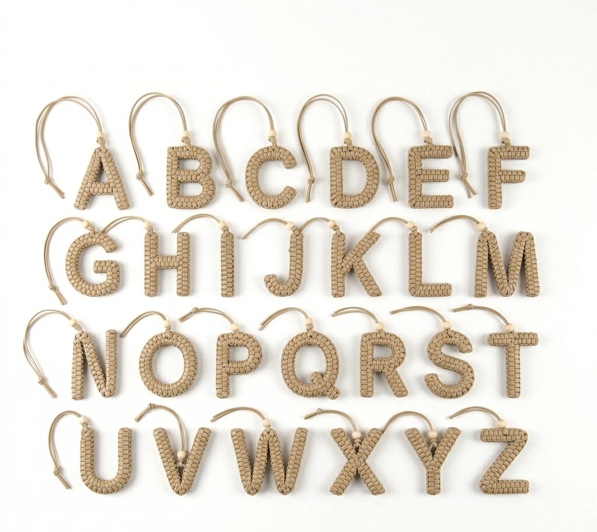 MONOGRAM LEATHER CHARMS