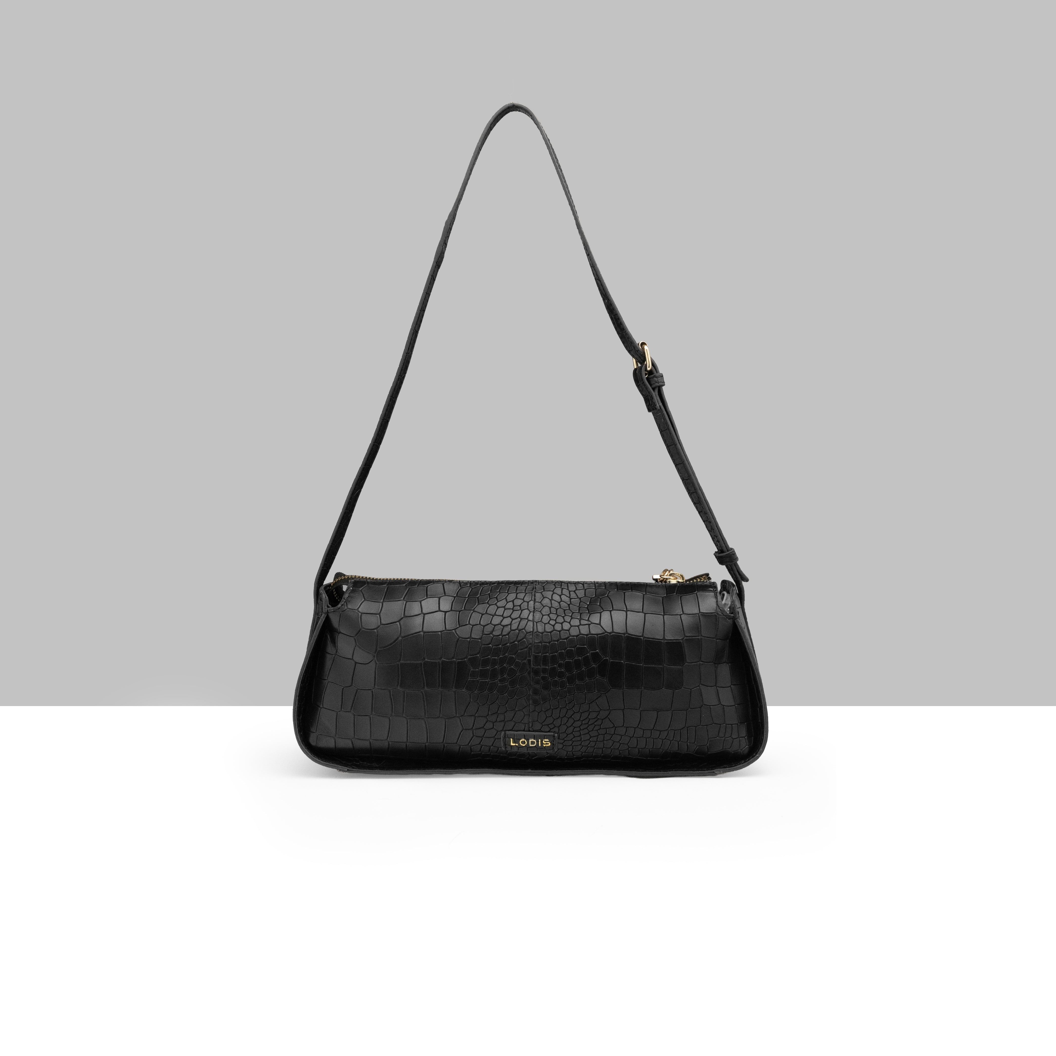 Maya Croco Shoulder Bag