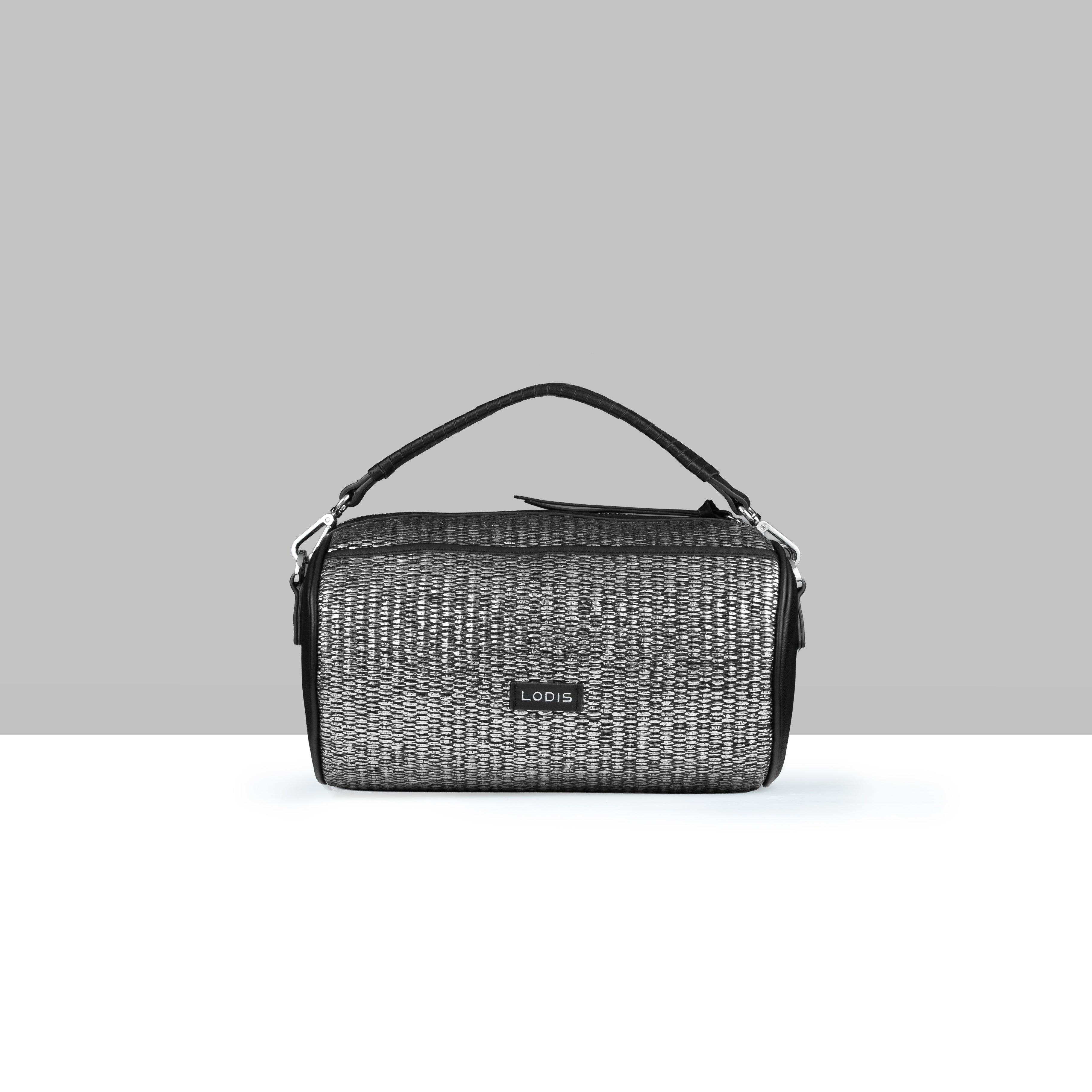 Ana Raffia Drum Bag