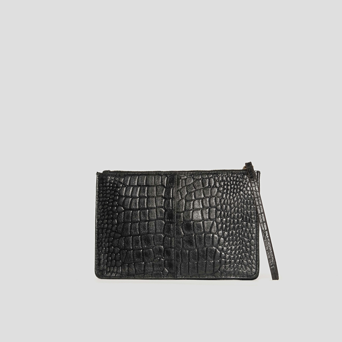 AMARA ZIP POUCH - BLACK