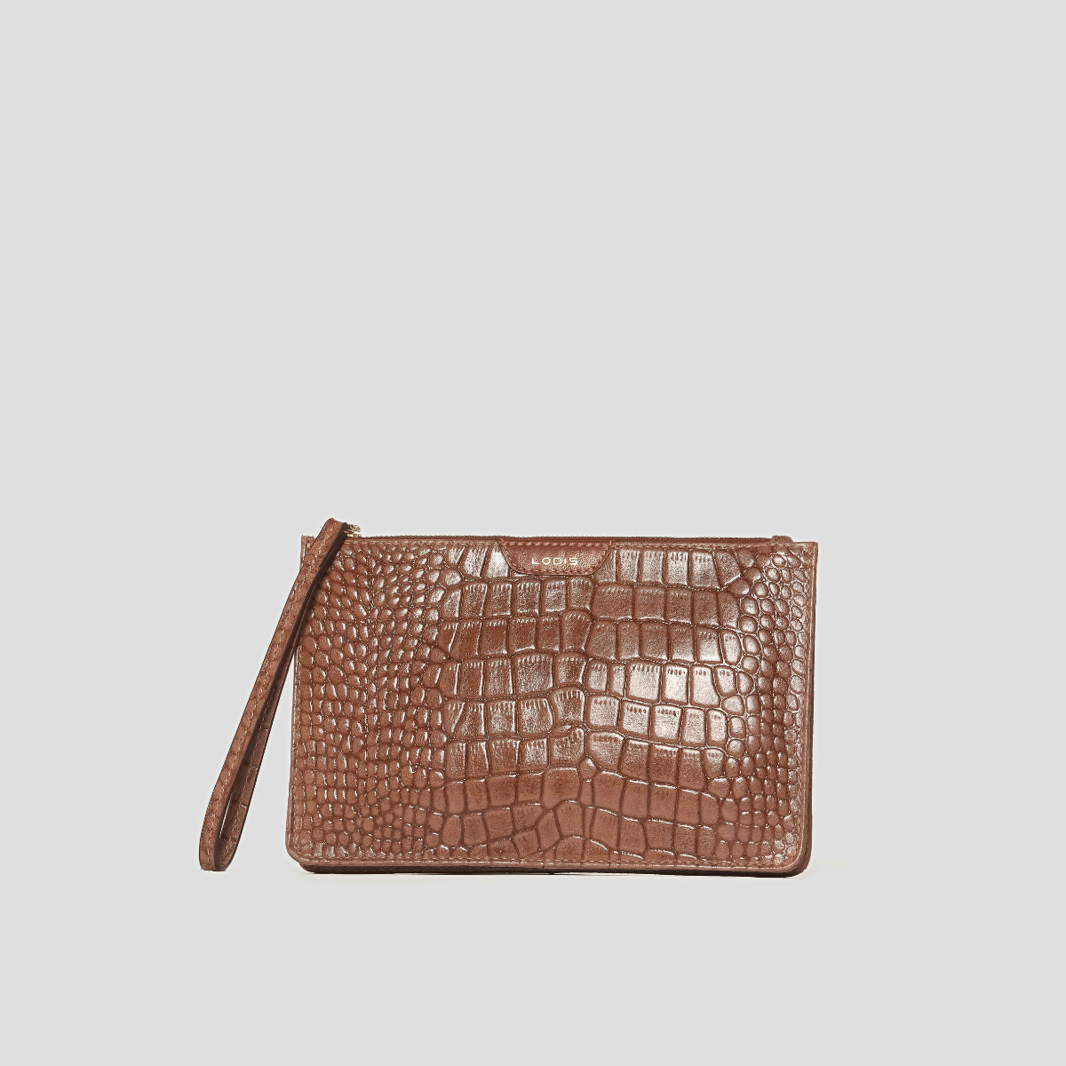 AMARA ZIP POUCH - CHESTNUT