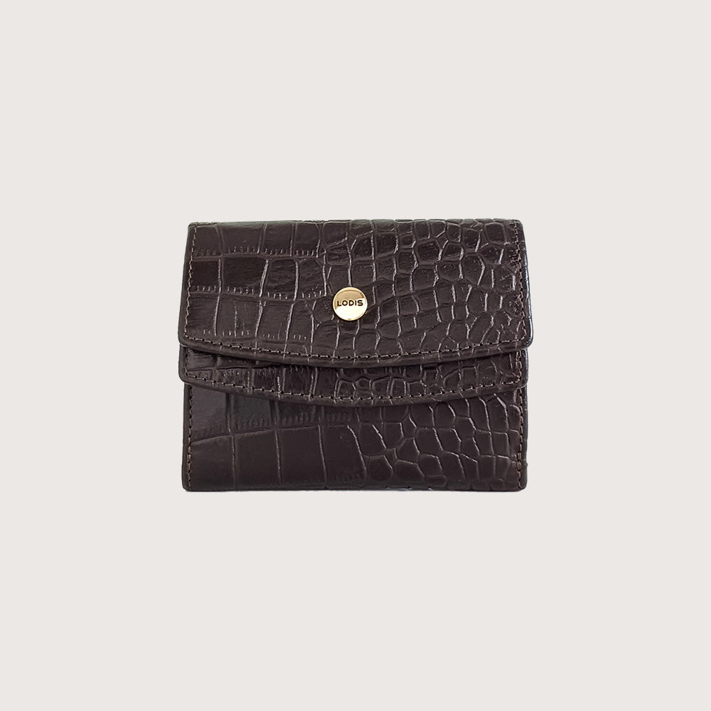 Kate Double-Flap Wallet (Croco)