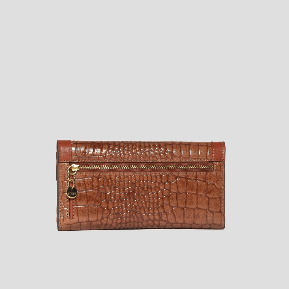 AMARA CHECKBOOK CLUTCH - CHESTNUT