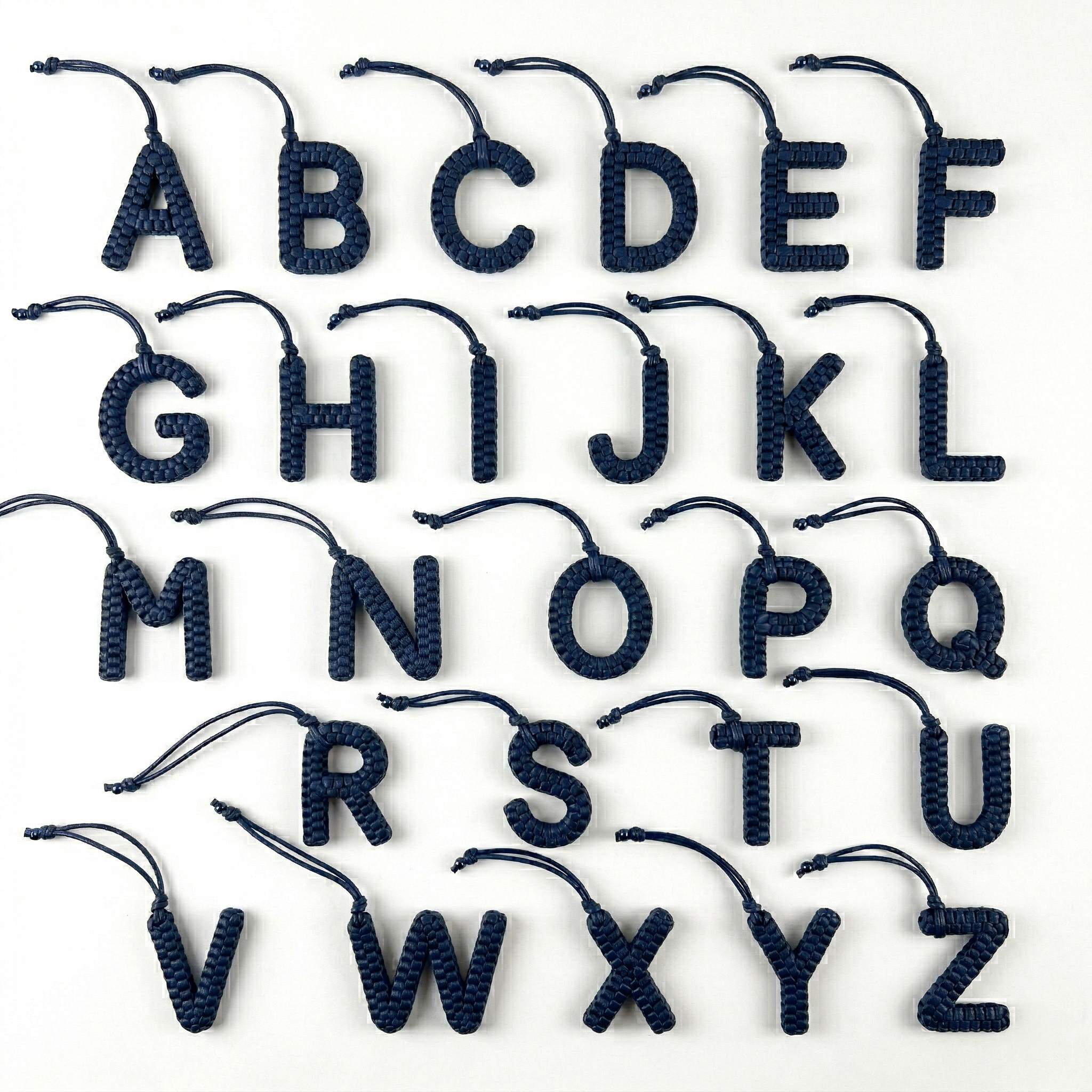 MONOGRAM LEATHER CHARMS