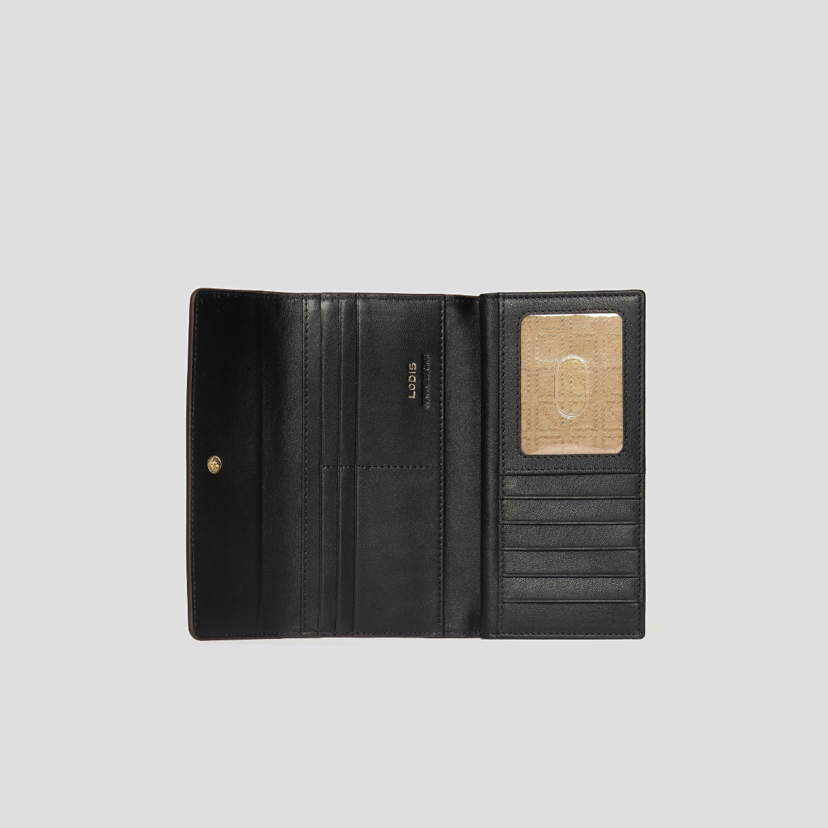 AMARA CHECKBOOK CLUTCH - BLACK