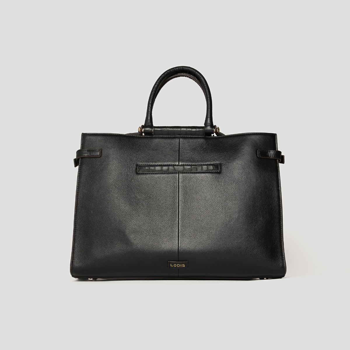 AMARA TOP HANDLE TOTE - BLACK