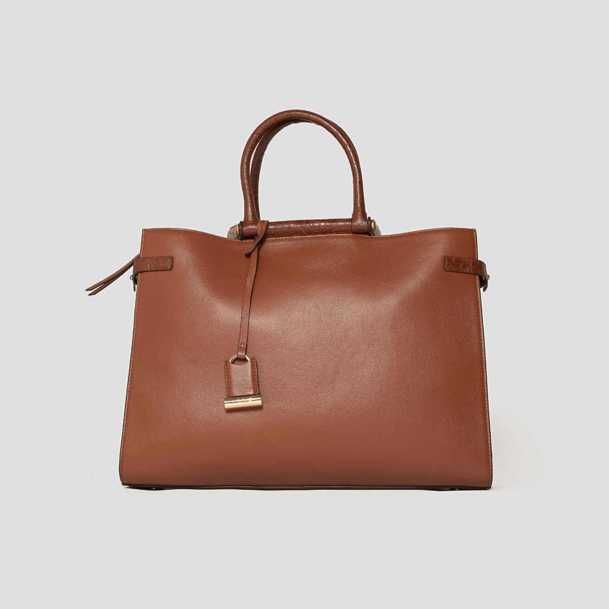 AMARA TOP HANDLE TOTE - CHESTNUT
