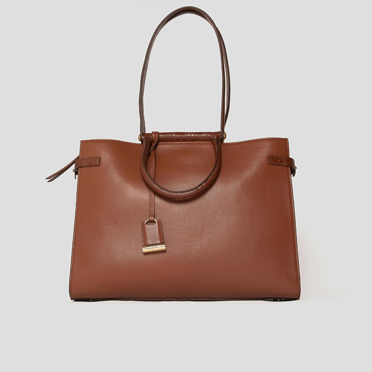 AMARA TOP HANDLE TOTE - CHESTNUT