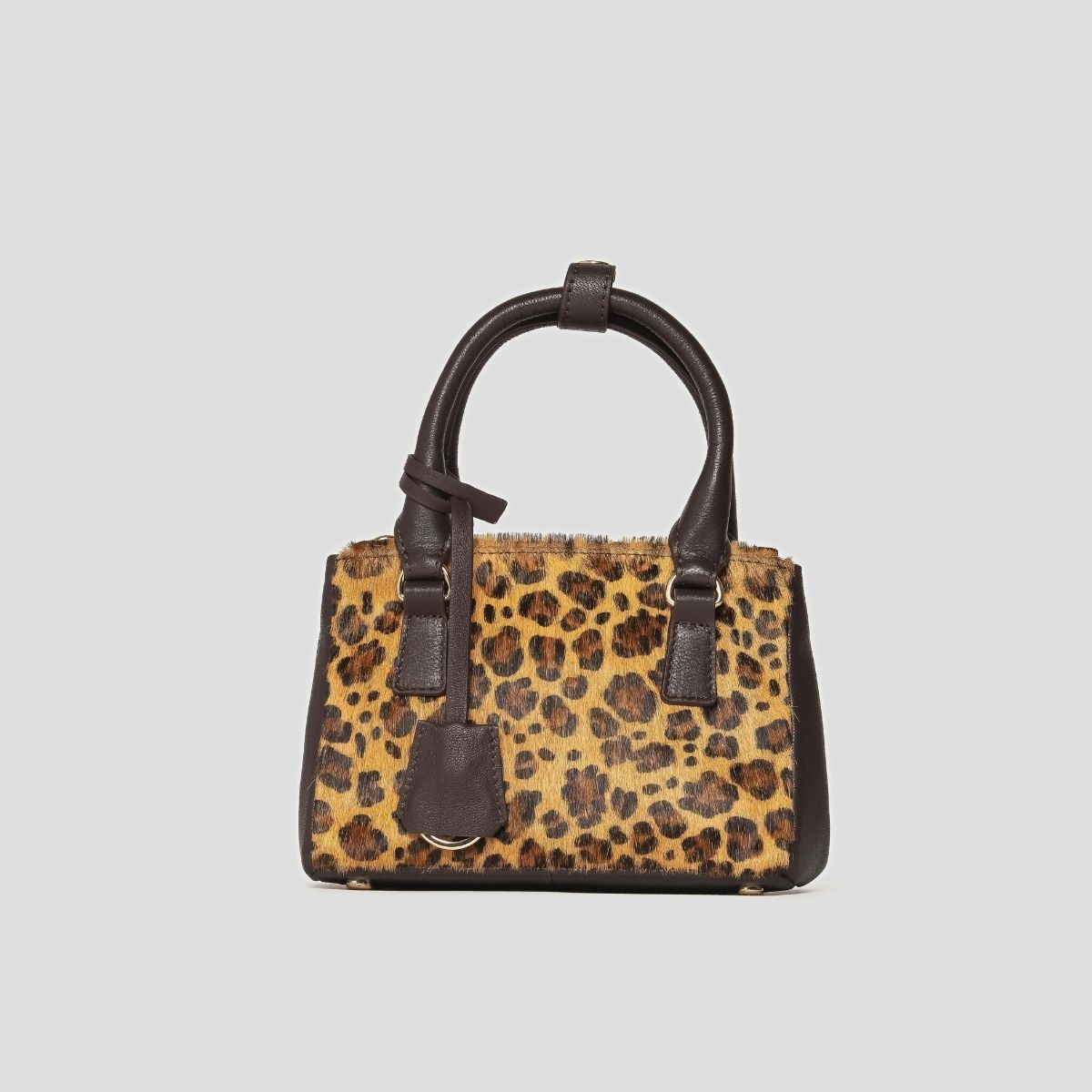 ECLIPSE TOP HANDLE TEXAS CROSSBODY - CHEETAH PRINT GENUINE HAIR CALF LEATHER