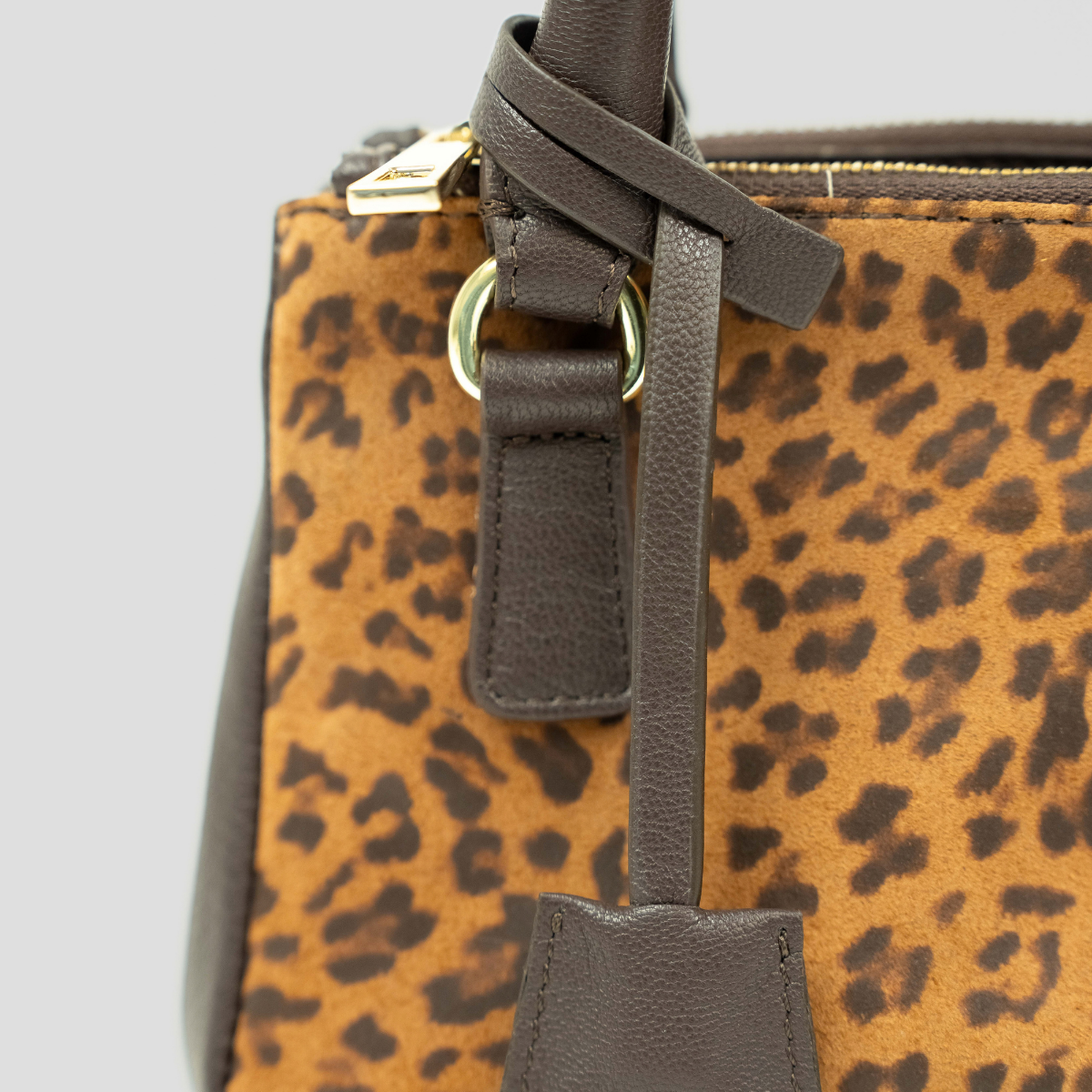 ECLIPSE TOP HANDLE TEXAS CROSSBODY - ORANGE CHEETAH PRINT GENUINE HAIR CALF LEATHER