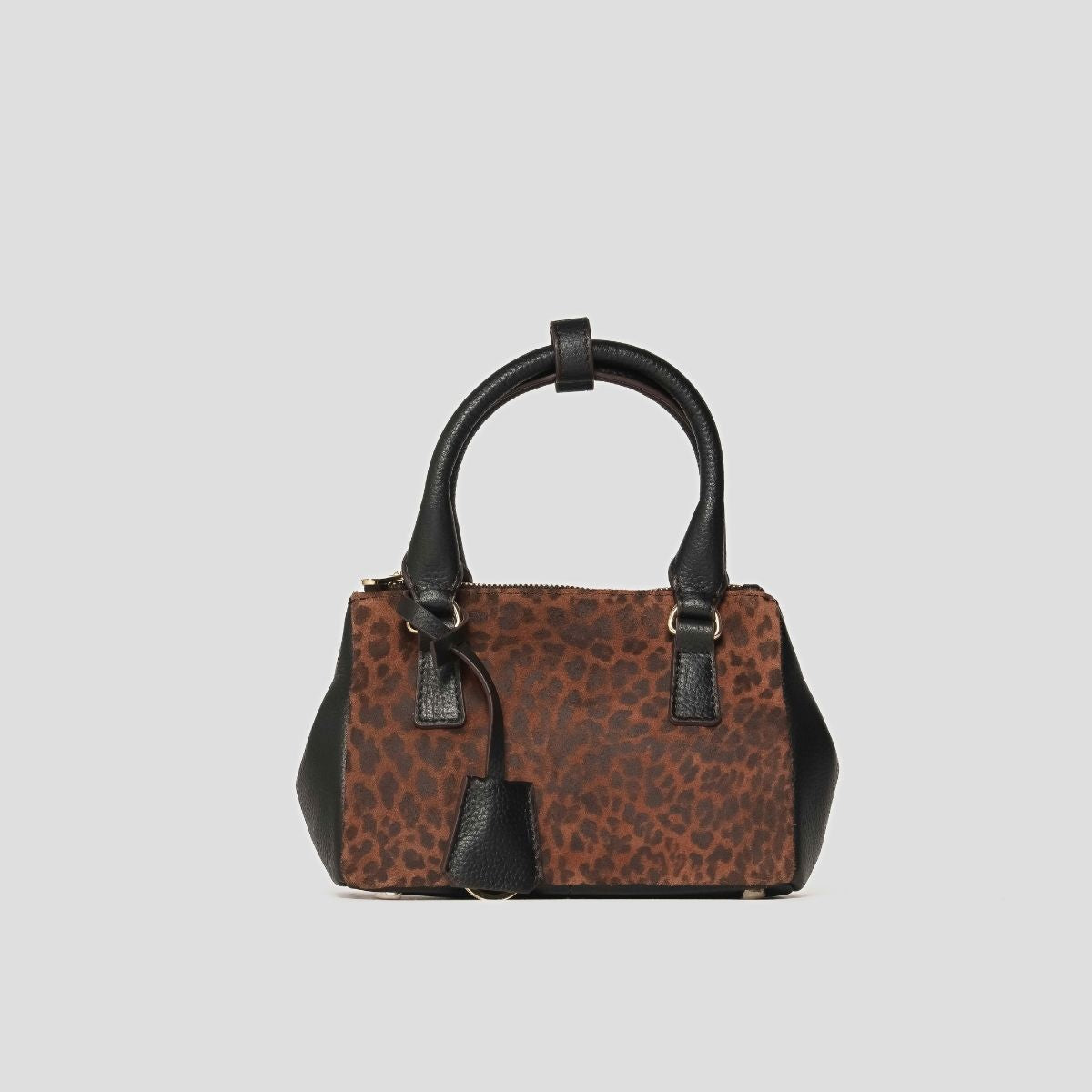 ECLIPSE TOP HANDLE TEXAS CROSSBODY - ORANGE CHEETAH PRINT GENUINE HAIR CALF LEATHER