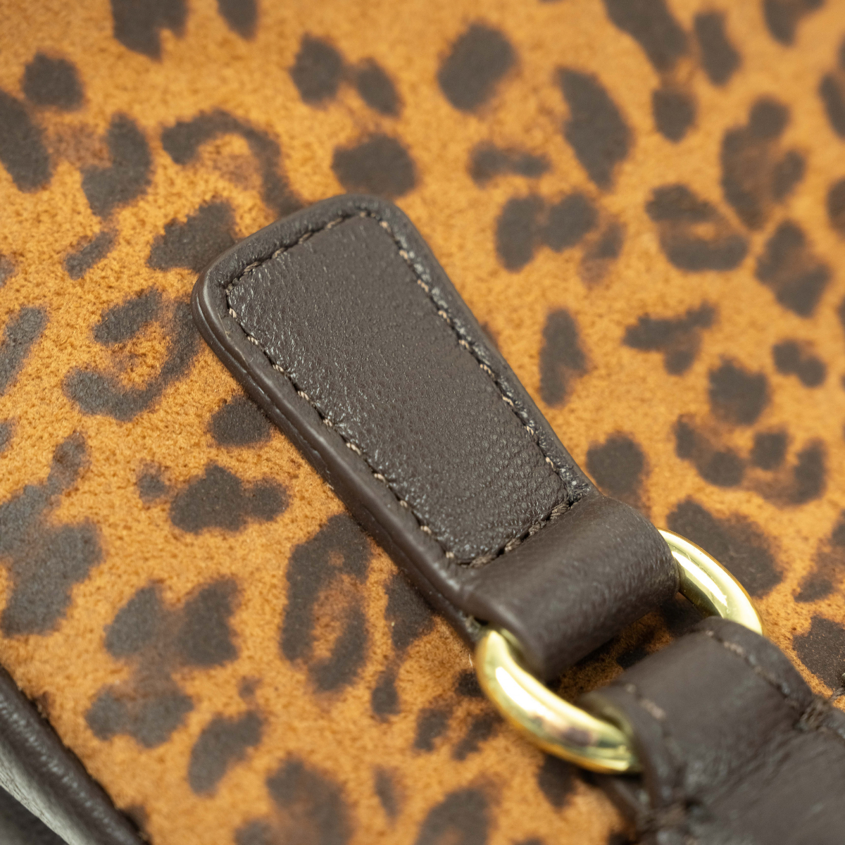ECLIPSE TOP HANDLE TEXAS CROSSBODY - ORANGE CHEETAH PRINT GENUINE HAIR CALF LEATHER