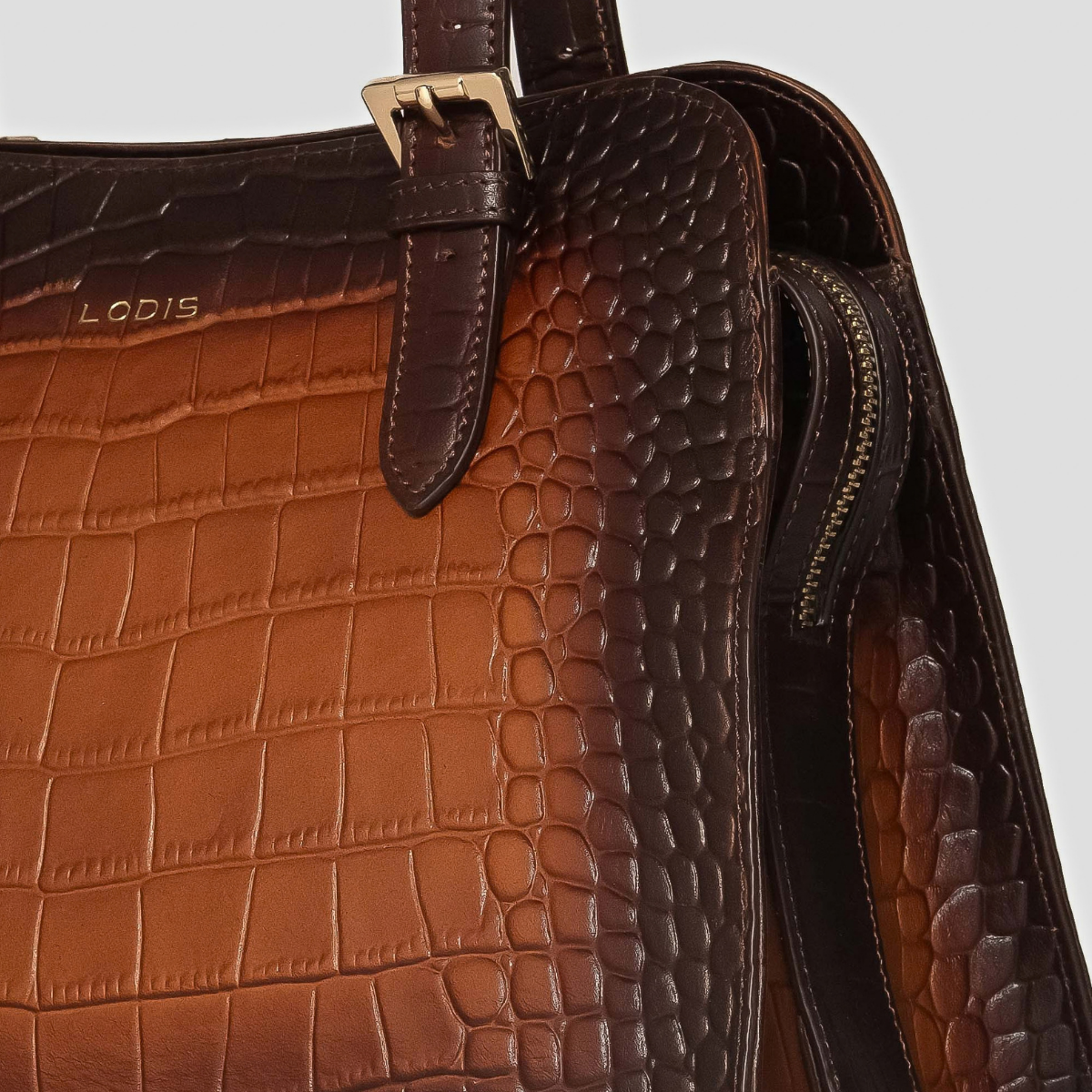VINTAGE BURNISHED SATCHEL - CHESTNUT