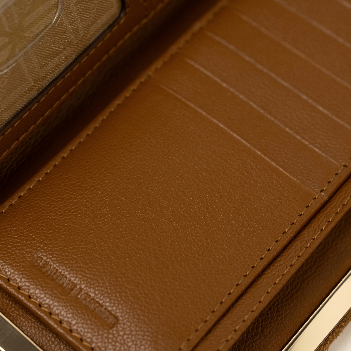 CELARA FRAME CLUTCH - TAN