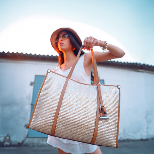 ANA RAFFIA TOTE
