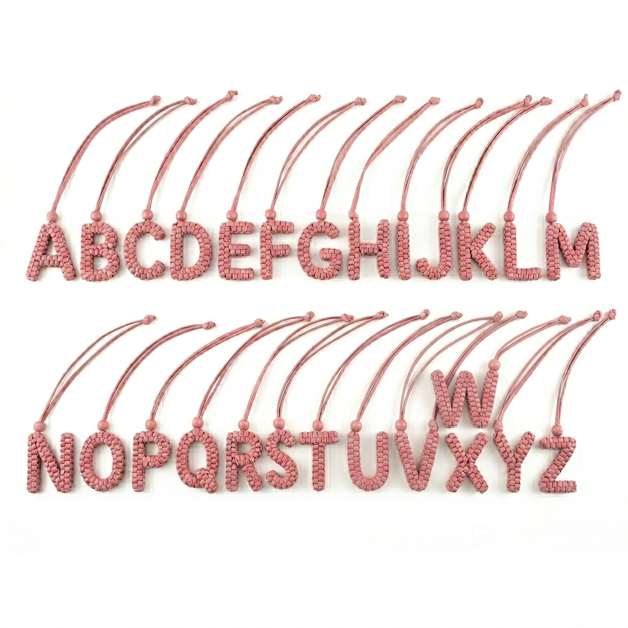 MONOGRAM LEATHER CHARMS