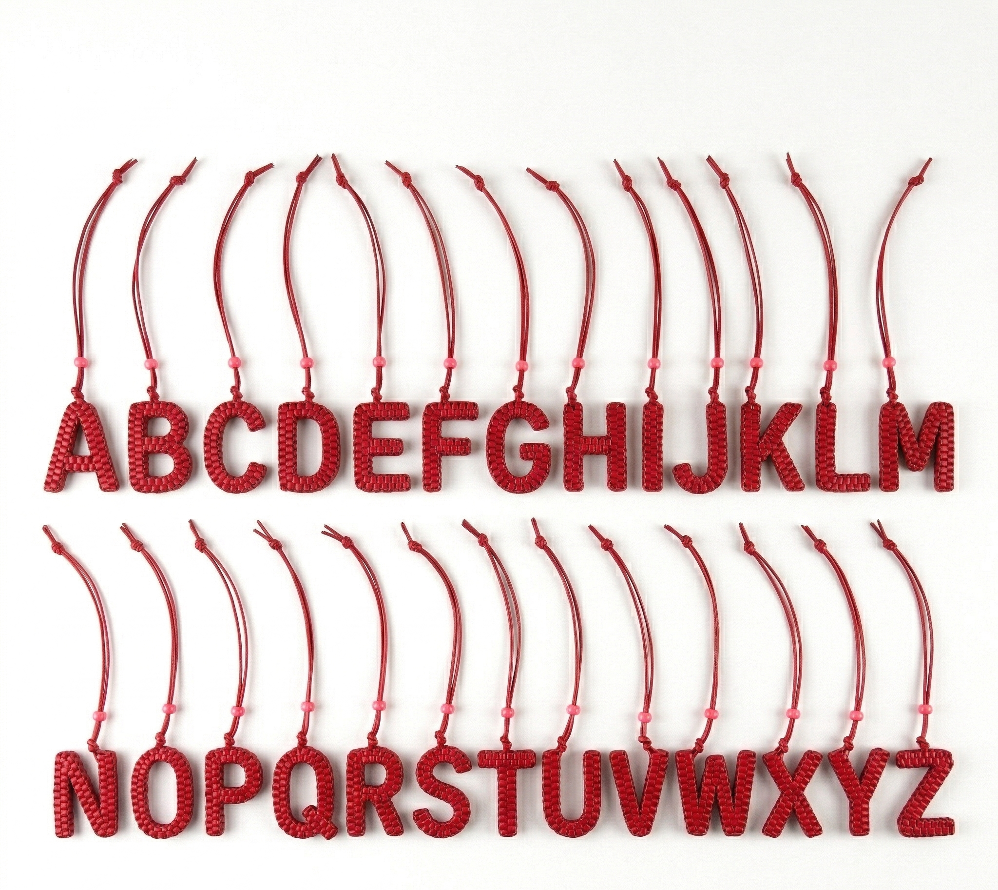 MONOGRAM LEATHER CHARMS